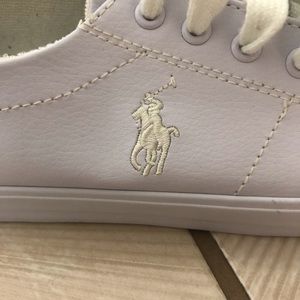 Polo Ralph Lauren White Sneakers Size 5.5Y/ 7.5